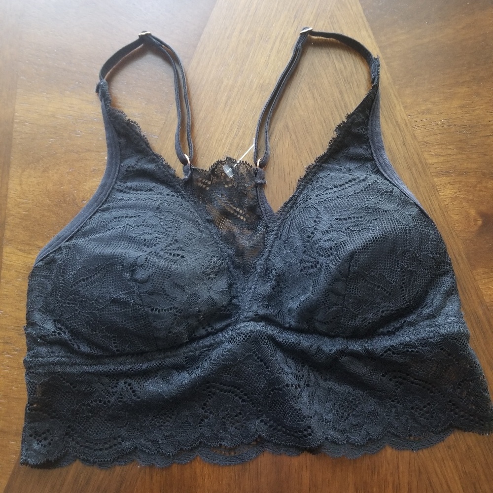 Marilyn Monroe Black Lace Bralette Sz S